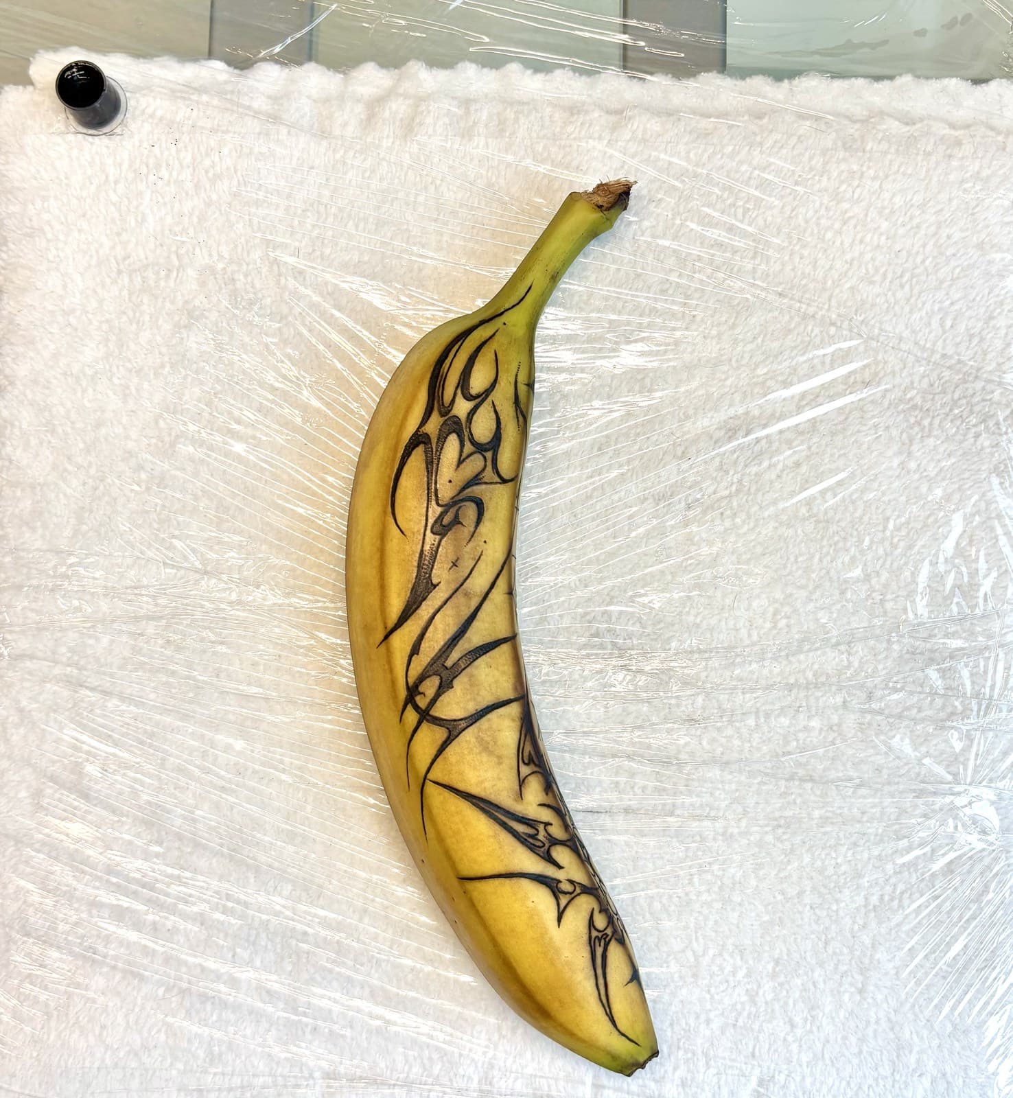 banana tattoo by Taetyn Panagos