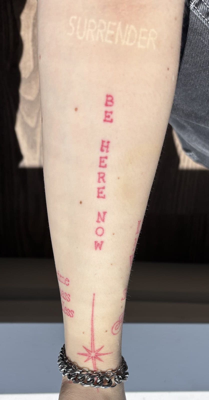 be here arm tattoo by Taetyn Panagos