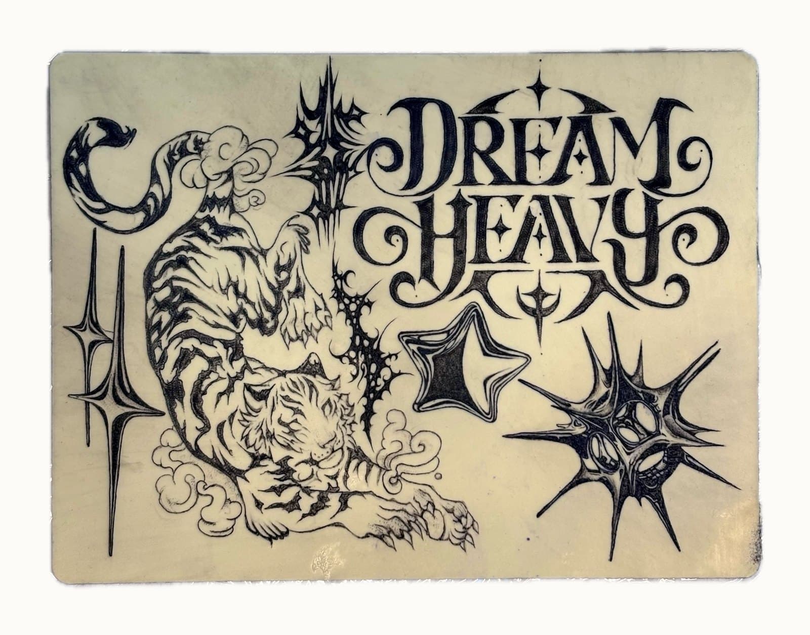 flash dream heavy tattoo by Taetyn Panagos