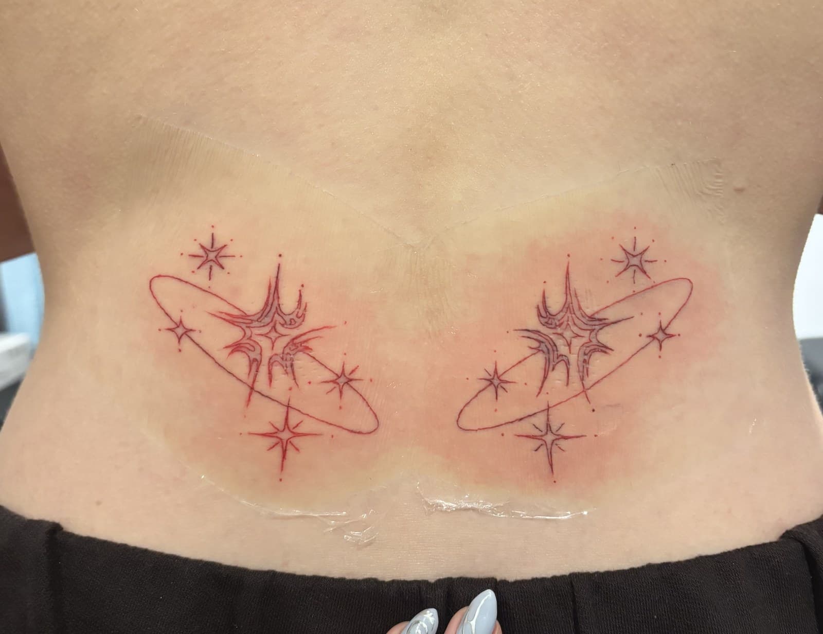 star clusters tattoo by Taetyn Panagos