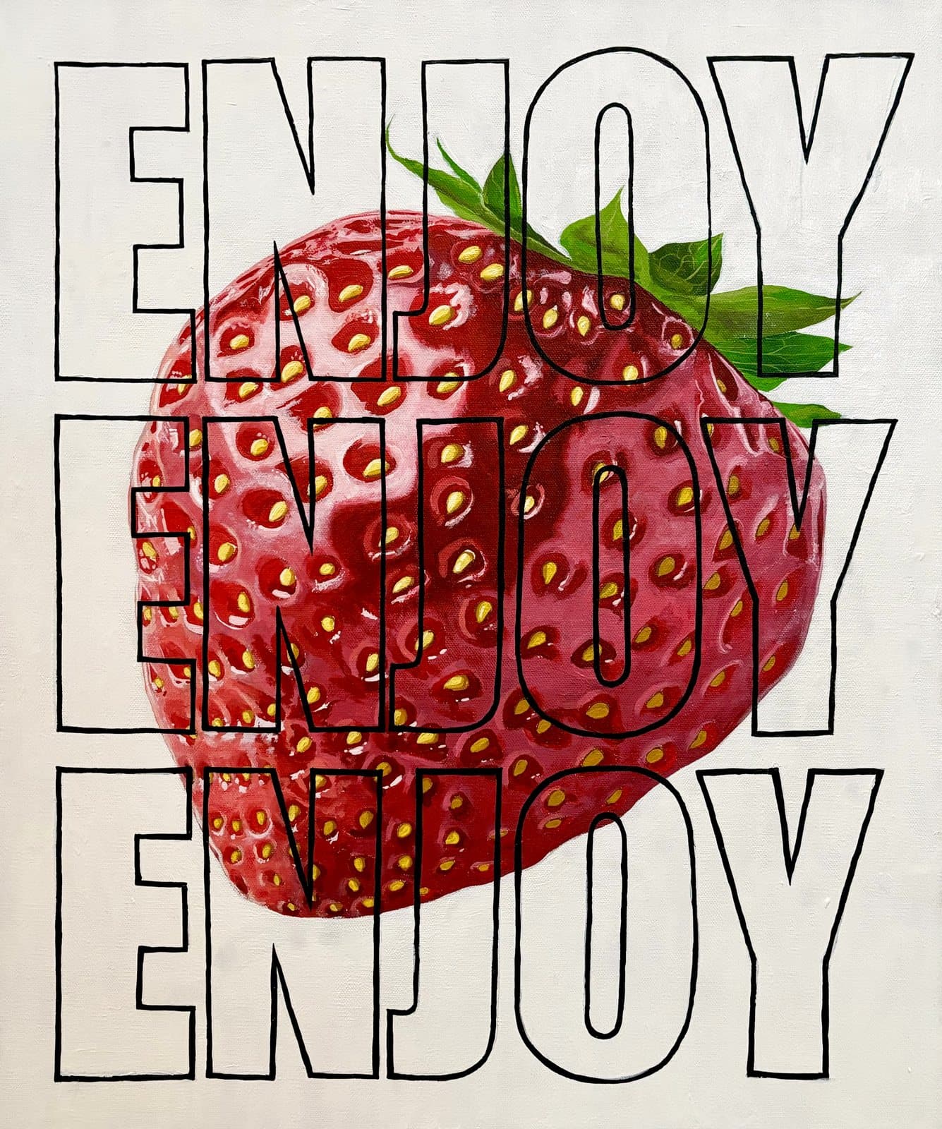 Enjoy, acrylic on canvas